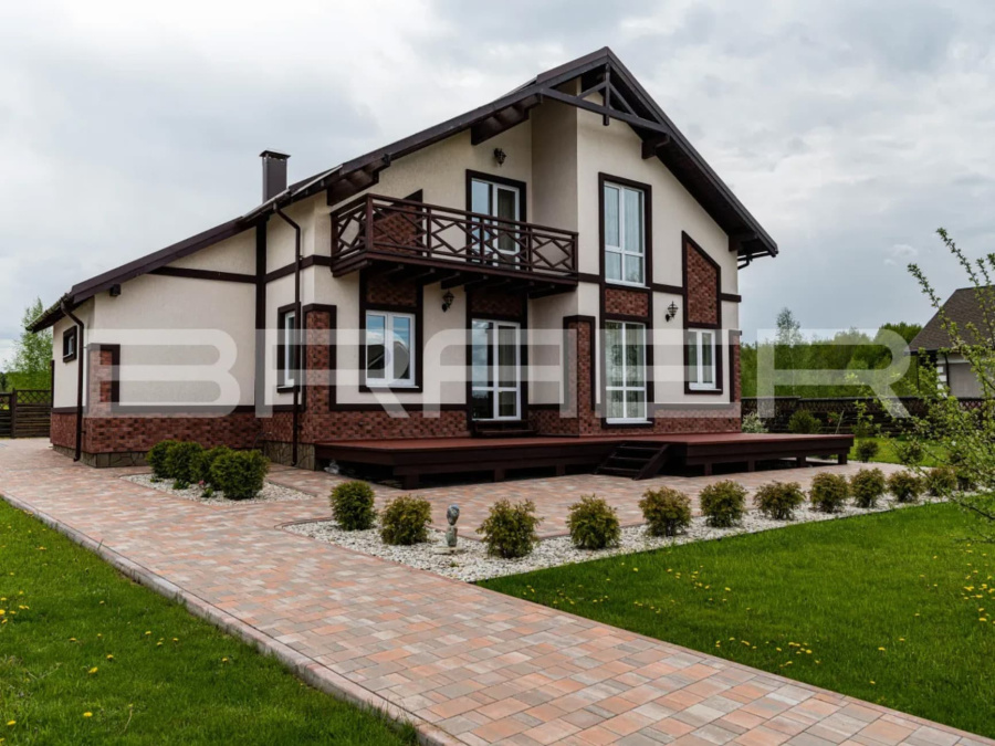 Фото Плитка тротуарная BRAER Старый город Ландхаус Color Mix Койот, толщина 60 мм