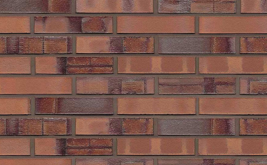 Фото Кирпич клинкерный Westerwaelder Klinker Nr 13 Rotbraun nuanciert Fuss. Bes., 240*115*52 мм