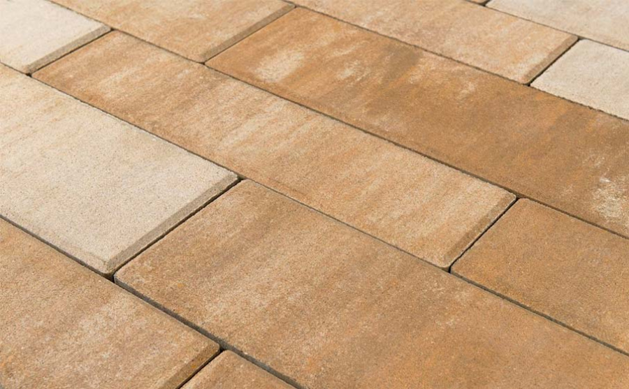 Фото Плитка тротуарная BRAER Домино Color Mix Плато, 120/160*60 мм