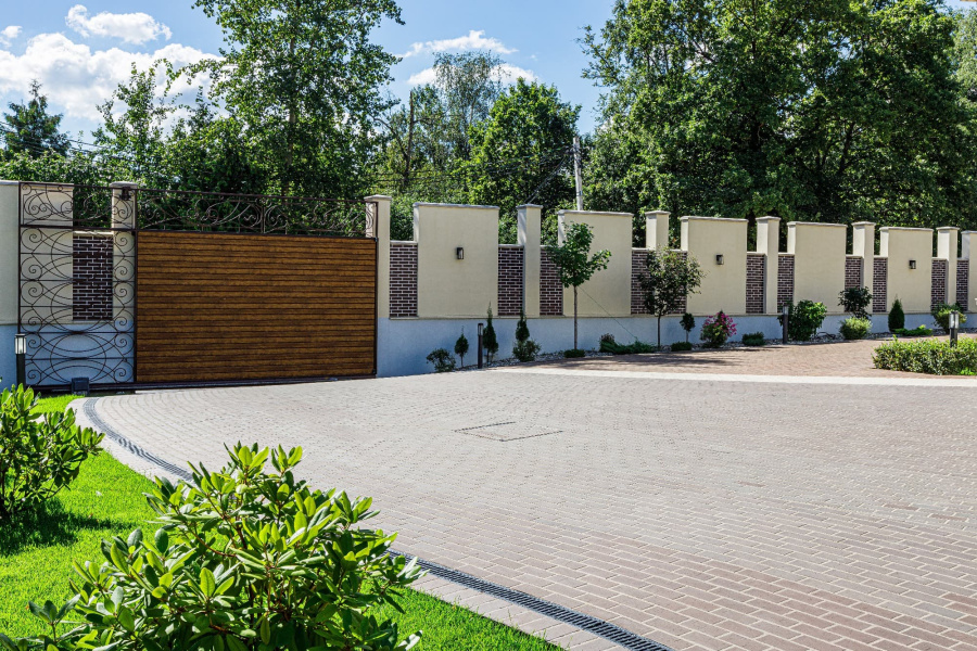 Фото Тротуарная клинкерная брусчатка ЛСР Штутгарт графитовый, 200*100*50 мм