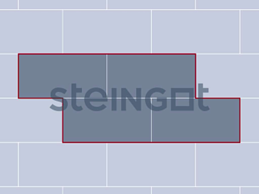 Фото Плитка тротуарная Steingot Колормикс, Плита, Графитовый Камень (Stein Black), 600*300*80 мм