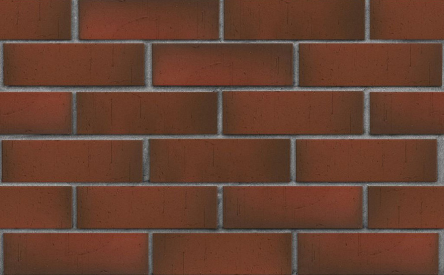 Фото Кирпич клинкерный ЛСР Ричмонд красный флэш винтаж, 250*85*65 мм