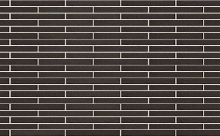 Фото Клинкерная плитка под кирпич King Klinker Dream House 18 Volcanic black, 490*52*14 мм