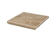 Фото Клинкерная угловая ступень с капиносом Paradyz Mattone Pietra, Beige, 330*330*11 мм