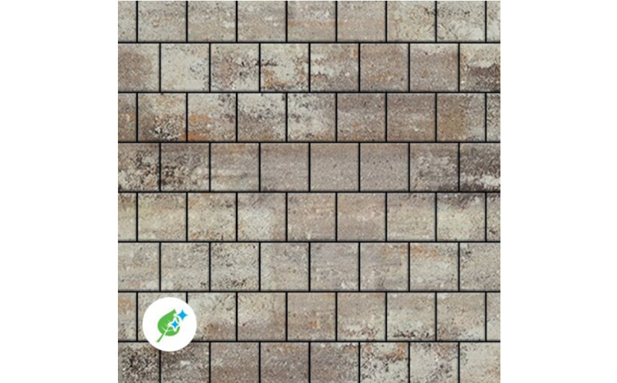 Фото Плитка тротуарная SteinRus Армор В.2.К.8, гладкая, ColorMix Берилл, 100*100*80 мм