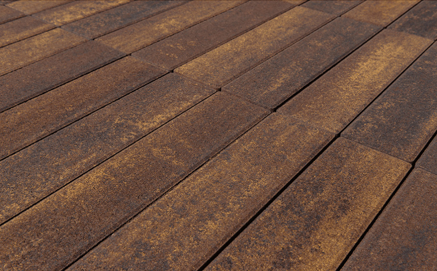 Фото Плитка тротуарная BRAER Ригель 2.0 Color Mix Мальва 320*80*60 мм