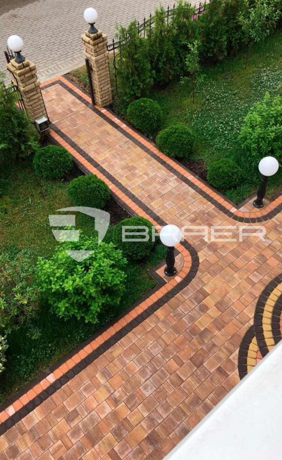 Фото Плитка тротуарная BRAER Старый город Ландхаус Color Mix Прайд, толщина 60 мм