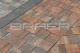 Фото Плитка тротуарная BRAER Старый город Ландхаус Color Mix Туман, толщина 60 мм
