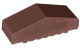 Фото Клинкерный заборный элемент полнотелый King Klinker 03 Natural brown, 180/120*65*58 мм