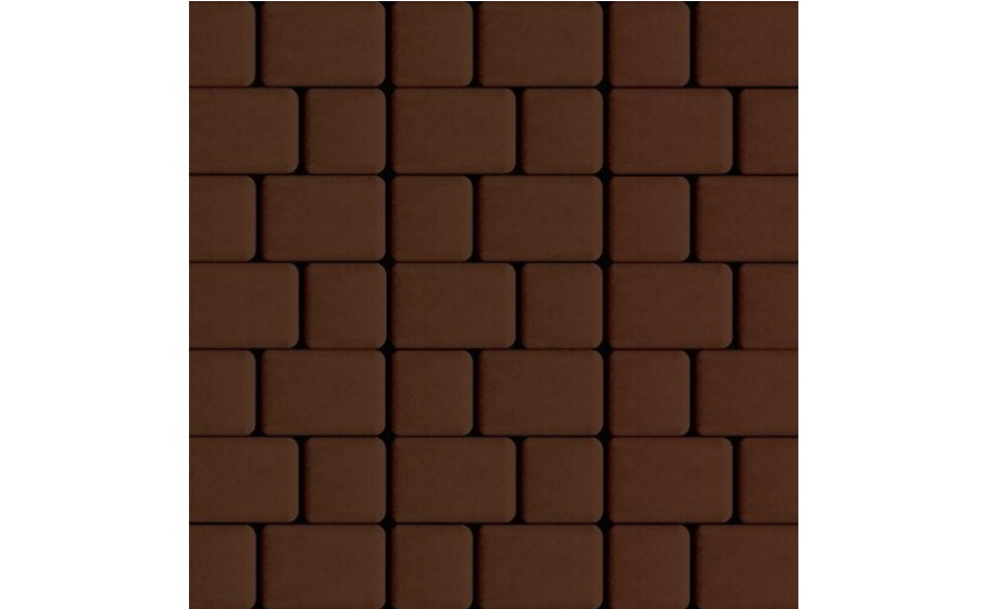 Фото Плитка тротуарная SteinRus Инсбрук Альт Дуо А.3(С).Фсм.4, гладкая, коричневый, толщина 40 мм