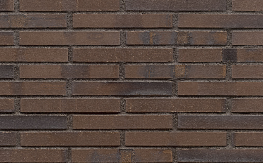 Фото Кирпич клинкерный Muhr 33AKS Schwarz-braun Kohle Spezial гладкий, 290*60*40 мм
