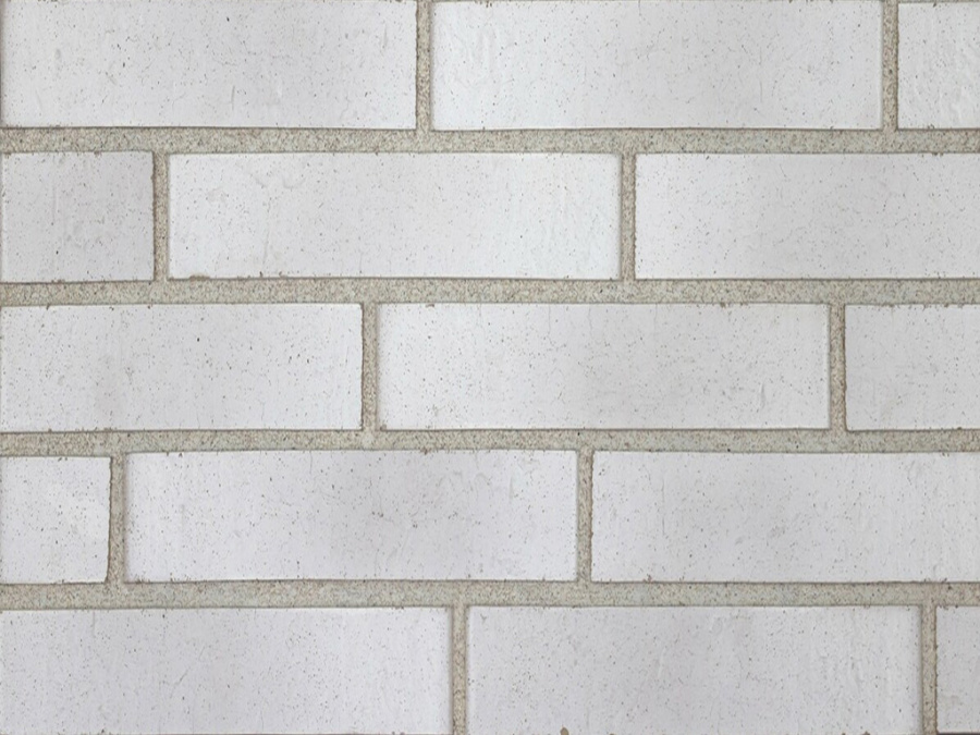 Фото Кирпич клинкерный Богандинский КЗ Монблан 01/20 белый, 250*85*65 мм