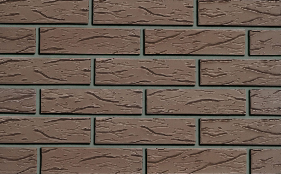 Фото Кирпич облицовочный Кротовский КЗ Классика Шоколад рустик 250*120*65 мм