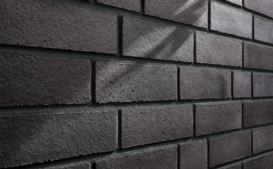 Фото Клинкерная плитка под кирпич Stroeher Farbklang, 2185 anthracite flashed, 240*71*14 мм