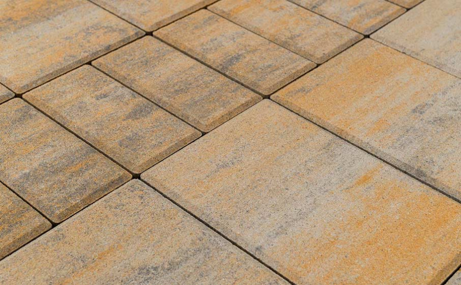Фото Плитка тротуарная BRAER Мозаика Color Mix 25 Песчаник, толщина 60 мм