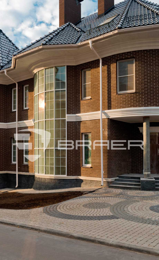 Фото Кирпич BRAER коричневый гладкий, 250*85*65 мм