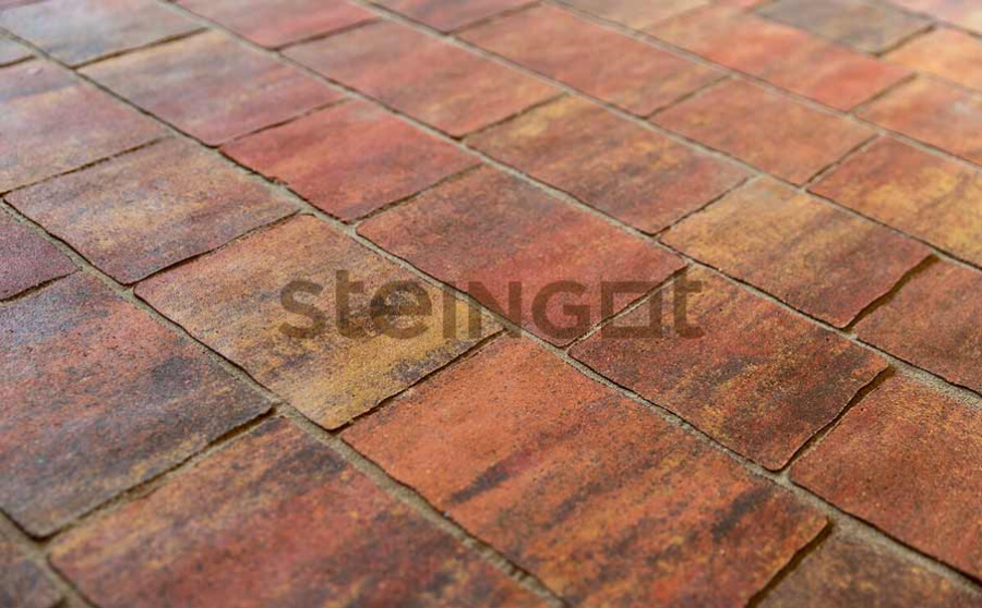 Фото Плитка тротуарная Steingot Колормикс, Старый город, Терракота (Terracotta), комплект 3 шт, толщина 60 мм