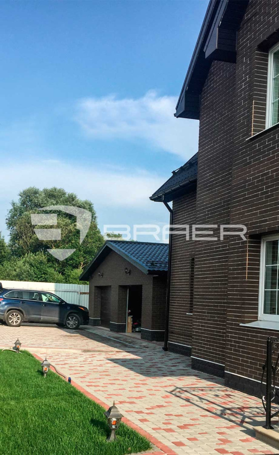 Фото Плитка тротуарная BRAER Классико винный