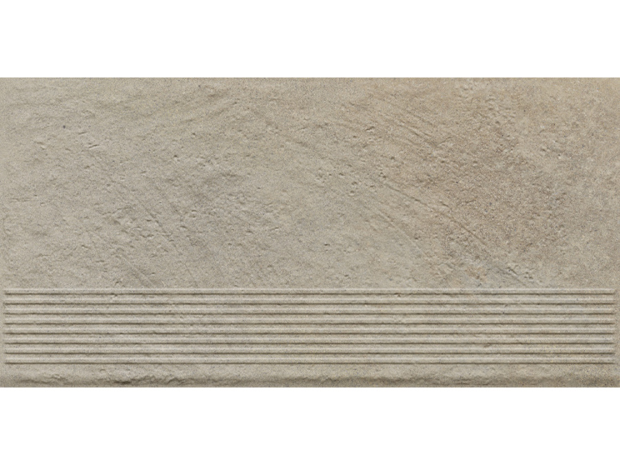Фото Клинкерная ступень с насечками Paradyz Eremite, Crema, 600*300*8,5 мм