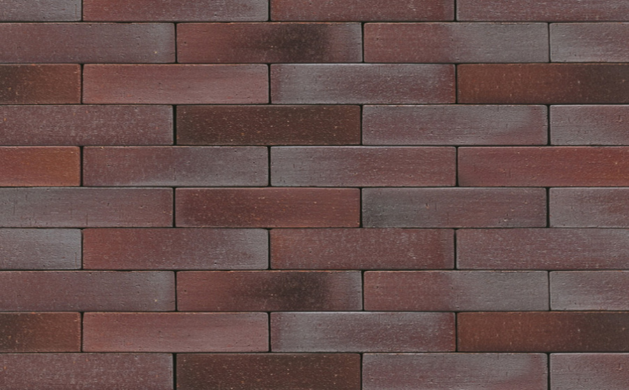 Фото Клинкерная брусчатка Muhr №10 Violettblau geflammt, 240*55*52 мм