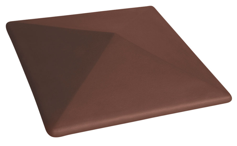Фото Клинкерный заборный оголовок King Klinker 03 Natural brown, 445*585*106 мм
