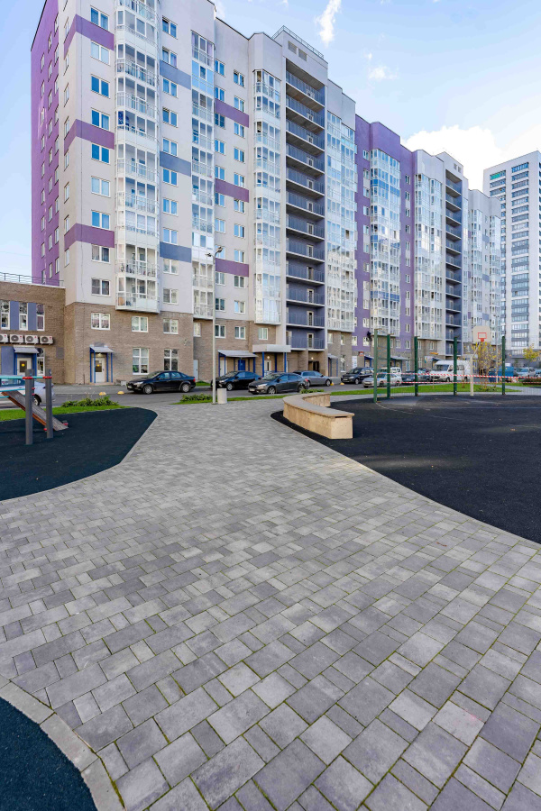 Фото Плитка тротуарная BRAER Старый город Ландхаус Color Mix Вечер, толщина 60 мм