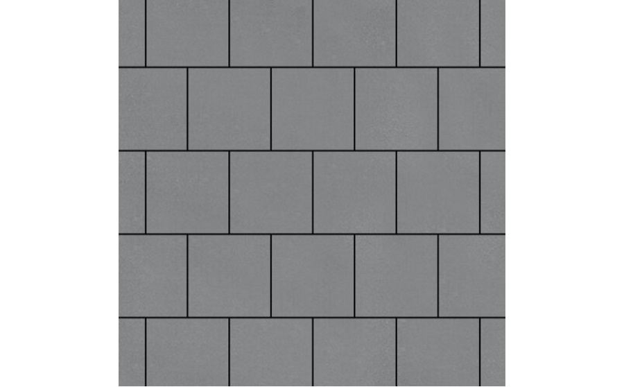 Фото Плитка тротуарная SteinRus Валенсия Б.3.К.8, гладкая, серый, 300*300*80 мм