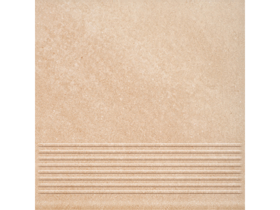 Фото Клинкерная ступень с насечками Paradyz Mattone Sabbia, Beige, 300*300*8,5 мм