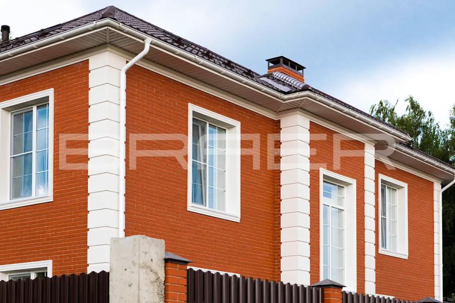 Фото Кирпич BRAER красный гладкий, 250*120*65 мм