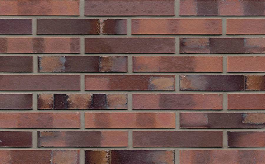 Фото Кирпич клинкерный Muhr 04S Rotbraun-bunt Spezial гладкий, 290*60*52 мм