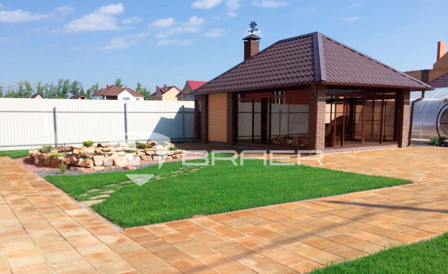 Фото Плитка тротуарная BRAER Триада Color Mix Плато, толщина 60 мм
