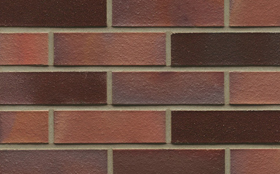 Фото Кирпич клинкерный Muhr 04EG Rotbraun-bunt Edelglanz гладкий, 240*115*71 мм