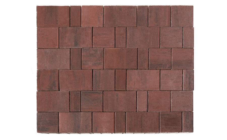Фото Плитка тротуарная BRAER Старый город Ландхаус Color Mix Закат, толщина 60 мм
