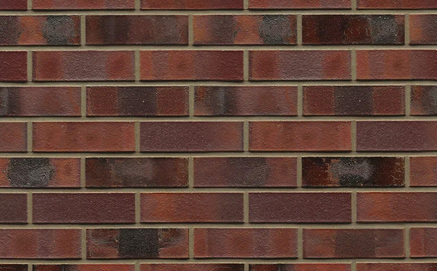 Фото Кирпич клинкерный Westerwaelder Klinker WK 84KS, Rotbraun-bunt Kohle Spezial, 240*55*71 мм