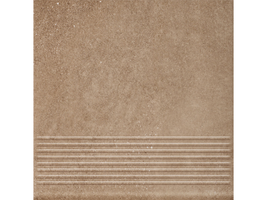 Фото Клинкерная ступень с насечками Paradyz Mattone Sabbia, Brown, 300*300*8,5 мм