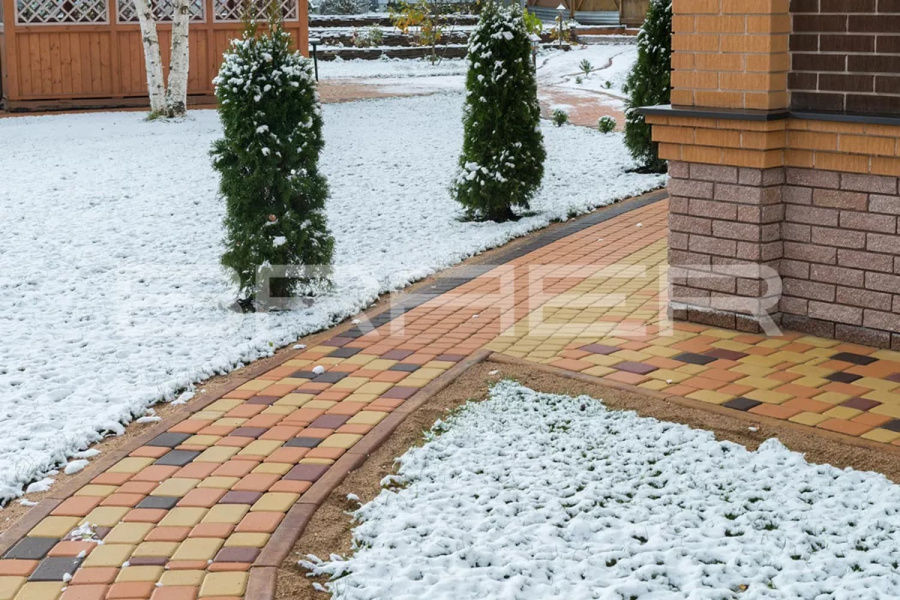 Фото Плитка тротуарная BRAER Классико коричневый