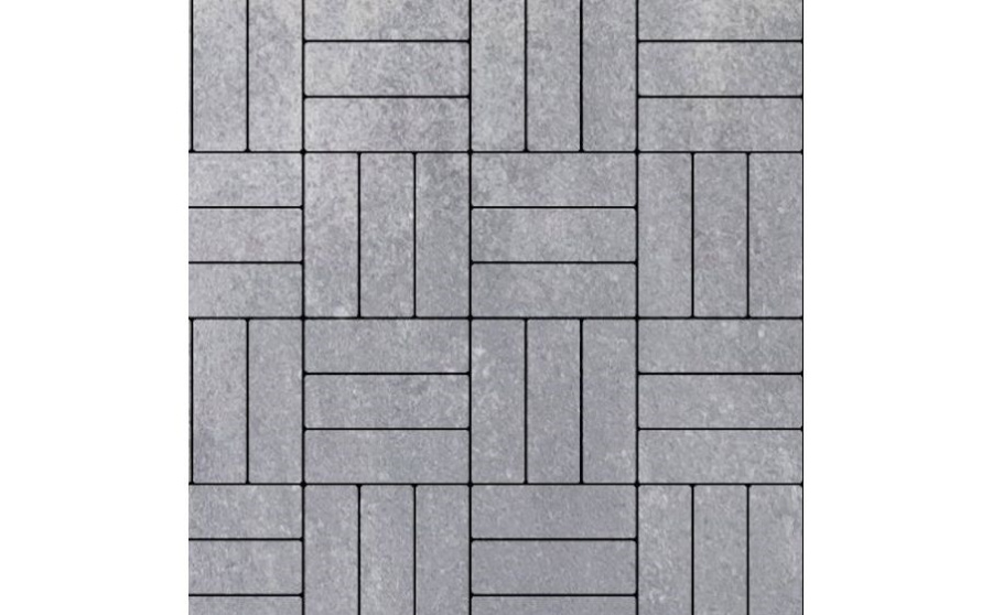Фото Плитка тротуарная SteinRus Паркет Б.2.П.6, гладкая, ColorMix Монохром, 210*70*60 мм