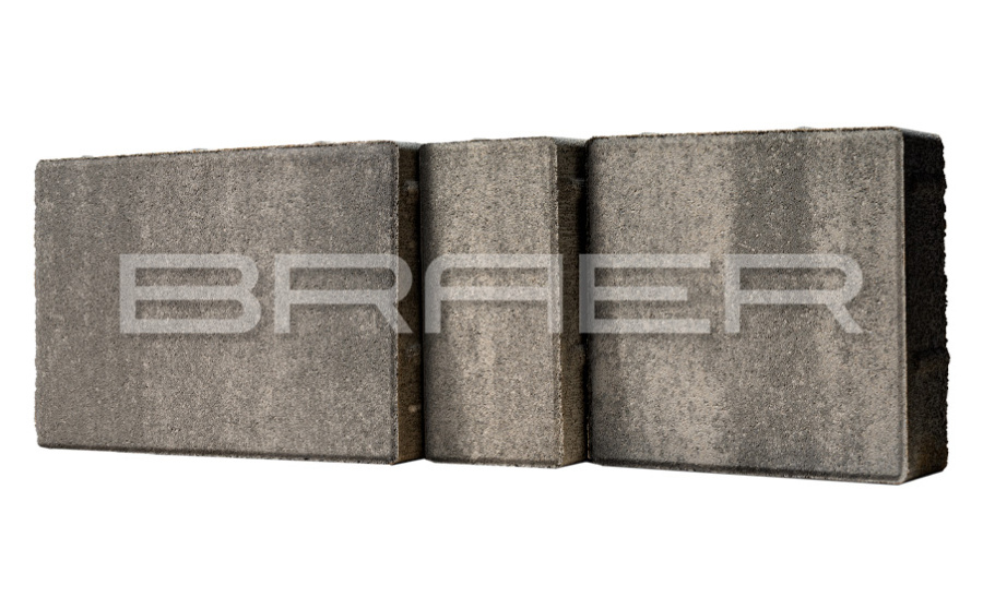 Фото Плитка тротуарная BRAER Мозаика Color Mix Туман, толщина 60 мм