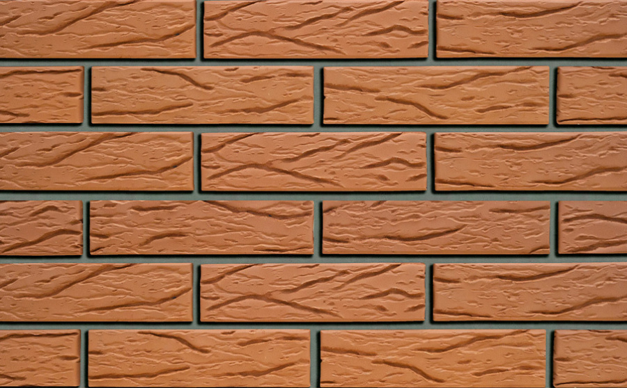 Фото Кирпич облицовочный Кротовский КЗ Классика красный рустик 250*120*65 мм