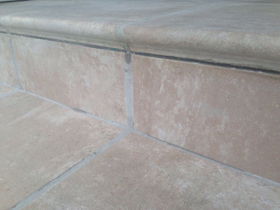 Фото Клинкерная ступень-флорентинер Westerwaelder Klinker ATRIUM Hellbeige, 310*320*9,5 мм