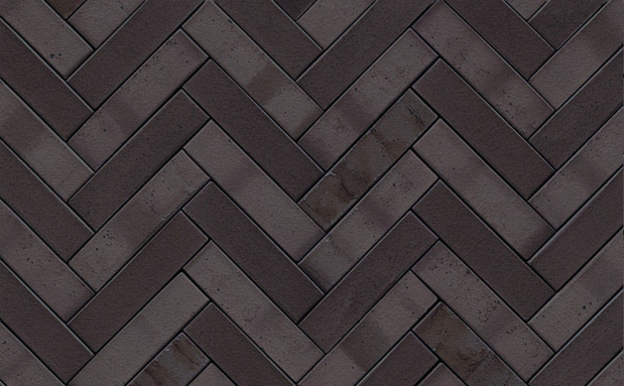 Фото Клинкерная брусчатка Westerwaelder Klinker PK815 Schwarz-bunt Edelglanz, 240*55*52 мм