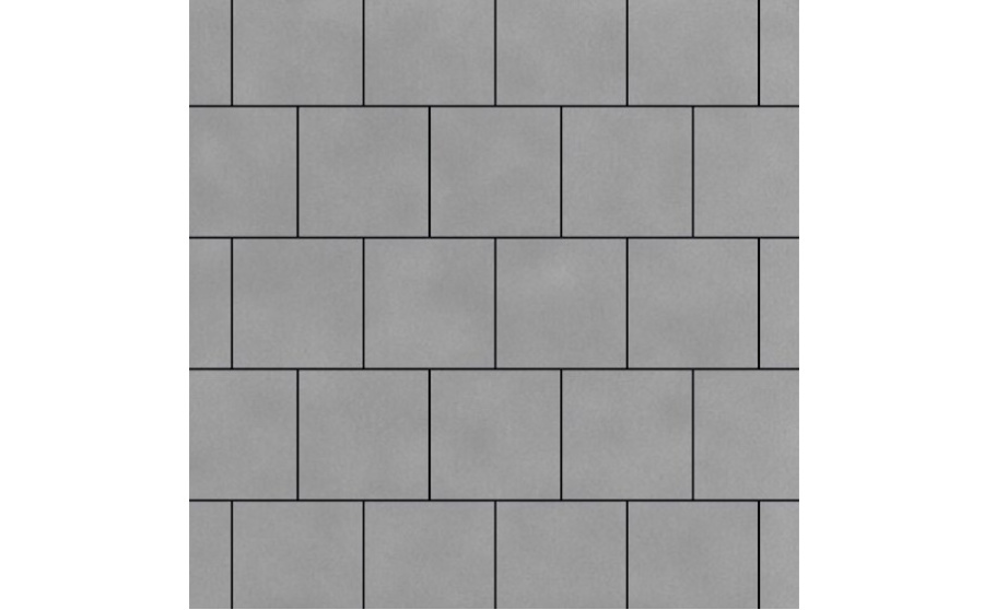 Фото Плитка тротуарная SteinRus Виго В.3.К.8 гладкая, серый, 200*200*80 мм