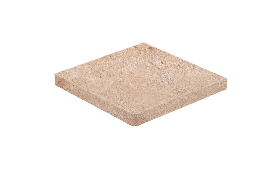 Фото Клинкерная ступень прямоугольная угловая Loftstufe Stroeher Gravel Blend 961 brown, 340х340х35х11 мм
