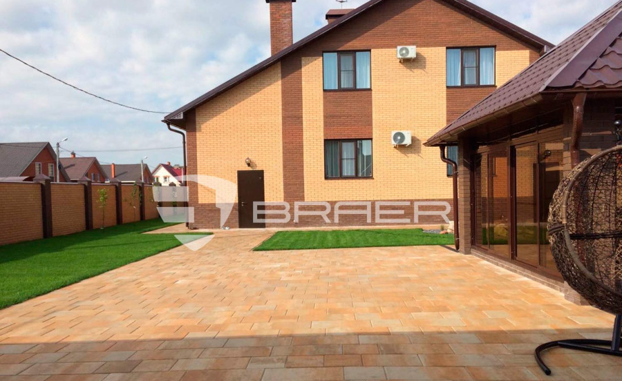 Фото Плитка тротуарная BRAER Триада Color Mix Плато, толщина 60 мм