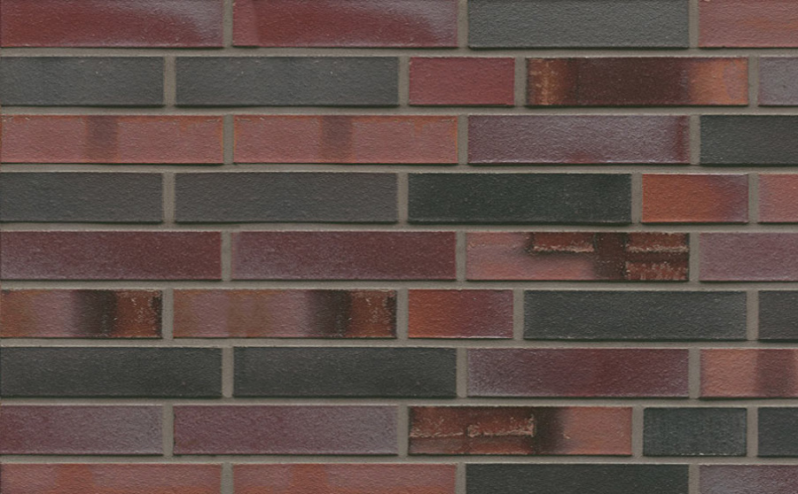 Фото Кирпич клинкерный Westerwaelder Klinker Nr 29S Schwarzblau-bunt Spezial, 240*115*52 мм