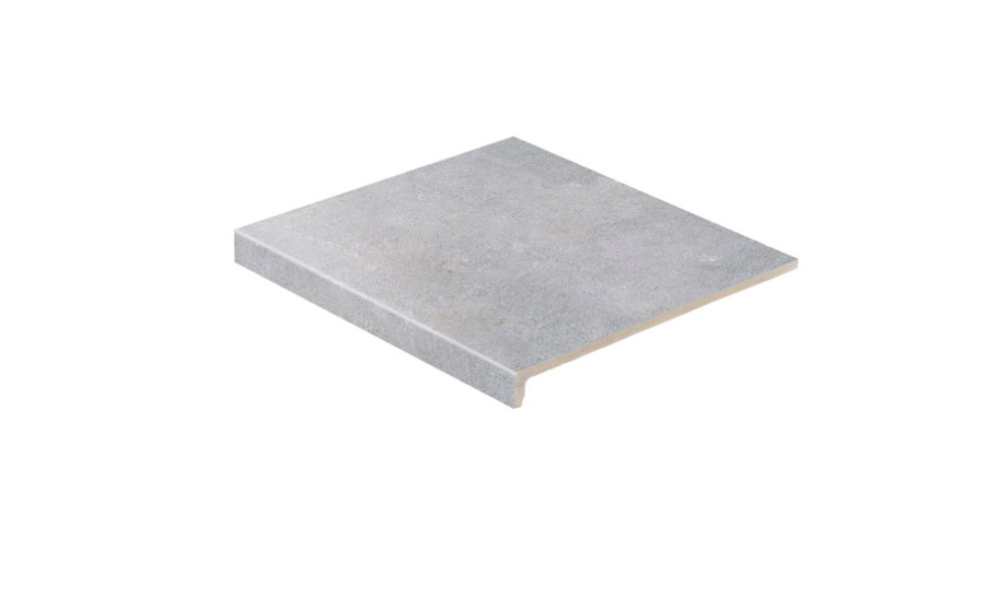 Фото Клинкерная ступень прямоугольная рядовая Loftstufe Stroeher Zoe 970 grey 294х340х35х11 мм