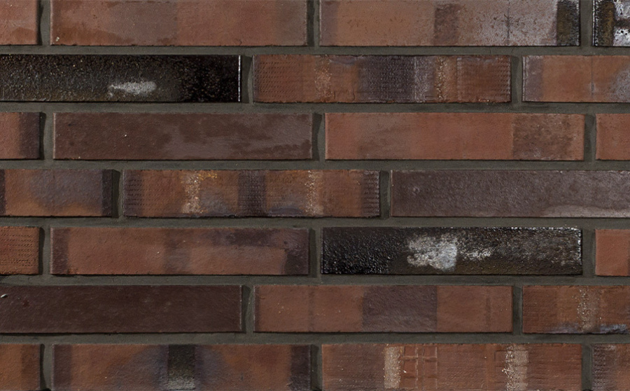 Фото Кирпич клинкерный Westerwaelder Klinker WK 83KS, Naturrot Kohle Spezial, 240*55*71 мм