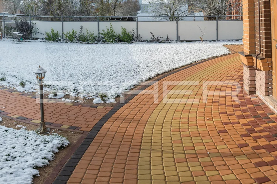 Фото Плитка тротуарная BRAER Классико коричневый