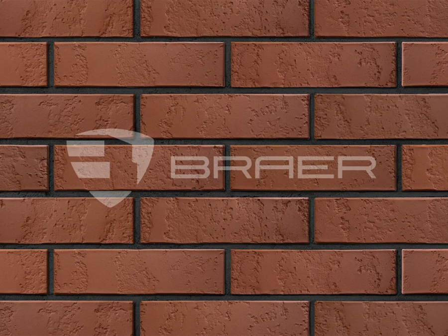 Фото Кирпич BRAER бордо фьорн, 250*120*65 мм