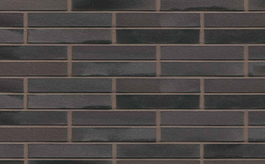 Фото Кирпич клинкерный Muhr 15 Schwarz-bunt Edelglanz гладкий, 240*90*40 мм